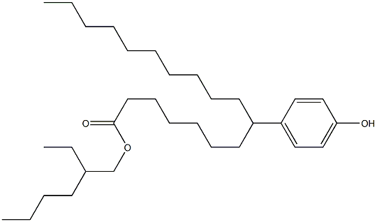 8-(4-Hydroxyphenyl)stearic acid 2-ethylhexyl ester Struktur