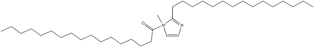 1-Methyl-1-heptadecanoyl-2-pentadecyl-1H-imidazol-1-ium Struktur