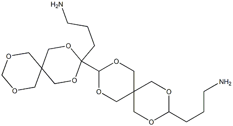 3,3'-Bis(3-aminopropyl)-3,9'-bi[2,4,8,10-tetraoxaspiro[5.5]undecane] Struktur