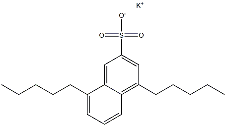 4,8-Dipentyl-2-naphthalenesulfonic acid potassium salt Struktur