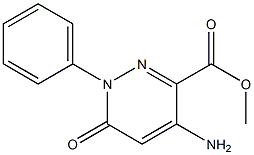 1,6-Dihydro-4-amino-6-oxo-1-(phenyl)pyridazine-3-carboxylic acid methyl ester Struktur