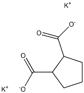 1,2-Cyclopentanedicarboxylic acid dipotassium salt Struktur