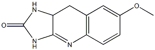 7-Methoxy-9,9a-dihydro-1H-imidazo[4,5-b]quinolin-2(3H)-one Struktur