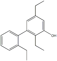 2,5-Diethyl-3-(2-ethylphenyl)phenol Struktur