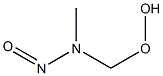 Hydroperoxymethylmethylnitrosamine Struktur