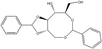 1-O,5-O:2-O,3-O-Dibenzylidene-D-glucitol Struktur