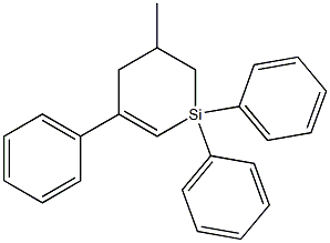 1,1,3-Triphenyl-5-methyl-1-sila-2-cyclohexene Struktur