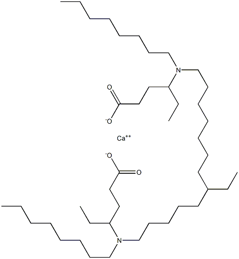 Bis[4-(dioctylamino)hexanoic acid]calcium salt Struktur