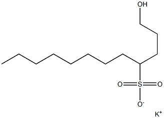 1-Hydroxydodecane-4-sulfonic acid potassium salt Struktur