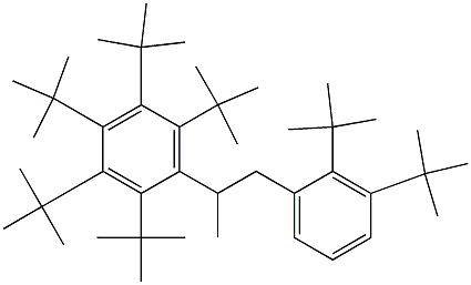 2-(Penta-tert-butylphenyl)-1-(2,3-di-tert-butylphenyl)propane Struktur