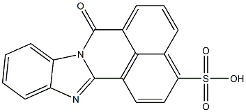 7-Oxo-7H-benzimidazo[2,1-a]benz[de]isoquinoline-3-sulfonic acid Struktur