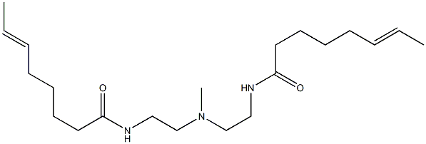 N,N'-[Methyliminobis(2,1-ethanediyl)]bis(6-octenamide) Struktur