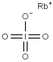 Periodic acid rubidium salt Struktur