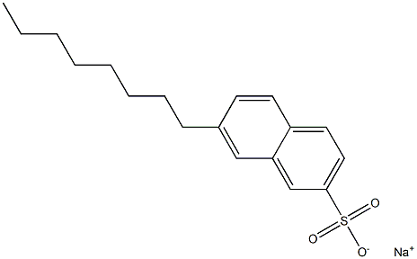 7-Octyl-2-naphthalenesulfonic acid sodium salt Struktur