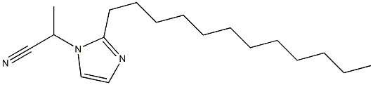 1-(1-Cyanoethyl)-2-dodecyl-1H-imidazole Struktur