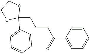 2-Phenyl-2-(3-benzoylpropyl)-1,3-dioxolane Struktur