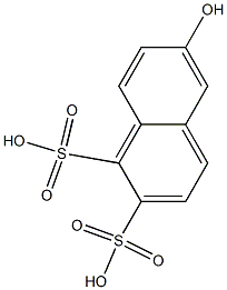 6-Hydroxy-1,2-naphthalenedisulfonic acid Struktur