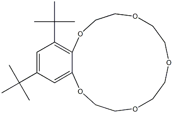 14,16-Di-tert-butyl-2,3,5,6,8,9,11,12-octahydro-1,4,7,10,13-benzopentaoxacyclopentadecin Struktur