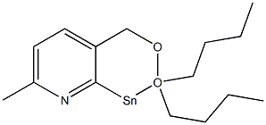 2,2-Dibutyl-7-methyl-4H-dioxastannino[4,5-b]pyridine Struktur