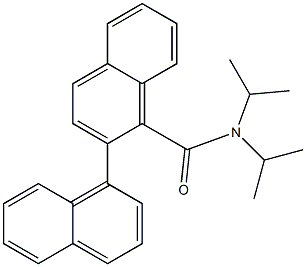 N,N-Diisopropyl-2-(1-naphtyl)naphthalene-1-carboxamide Struktur