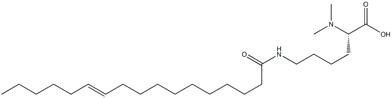 N6-(11-Heptadecenoyl)-N2,N2-dimethyllysine Struktur