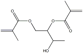 1,2,3-Butanetriol 1,2-bismethacrylate Struktur