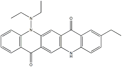 5-(Diethylamino)-9-ethyl-5,12-dihydroquino[2,3-b]acridine-7,14-dione Struktur