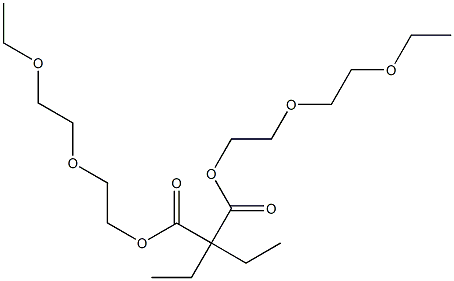 Pentane-3,3-dicarboxylic acid bis[2-(2-ethoxyethoxy)ethyl] ester Struktur