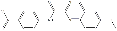 N-(4-Nitrophenyl)-6-methoxyquinazoline-2-carboxamide Struktur