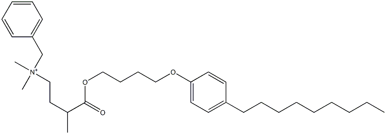 N,N-Dimethyl-N-benzyl-N-[3-[[4-(4-nonylphenyloxy)butyl]oxycarbonyl]butyl]aminium Struktur