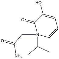 1,2-Dihydro-3-hydroxy-N-isopropyl-2-oxopyridine-1-acetamide Struktur