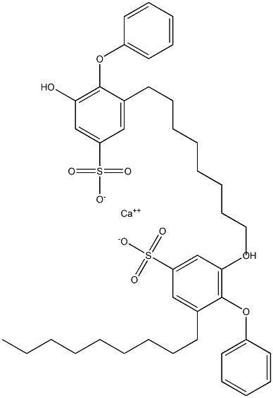 Bis(6-hydroxy-2-nonyl[oxybisbenzene]-4-sulfonic acid)calcium salt Struktur