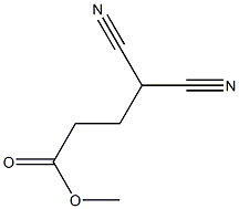 4,4-Dicyanobutanoic acid methyl ester Struktur