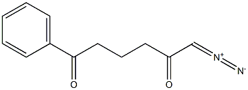 1-Phenyl-6-diazo-1,5-hexadione Struktur