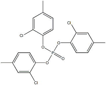 Phosphoric acid tris(2-chloro-4-methylphenyl) ester Struktur