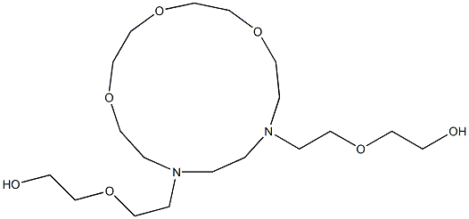 N,N'-Bis[2-(2-hydroxyethoxy)ethyl]-N,N'-(3,6,9-trioxaundecane-1,11-diyl)ethane-1,2-diamine Struktur