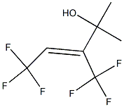 (Z)-1,1-Dimethyl-2-(trifluoromethyl)-4,4,4-trifluoro-2-buten-1-ol Struktur