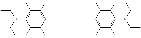 1,4-Bis(4-diethylamino-2,3,5,6-tetrafluorophenyl)-1,3-butadiyne Struktur