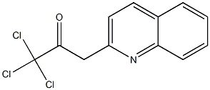 3-(Quinolin-2-yl)-1,1,1-trichloro-2-propanone Struktur