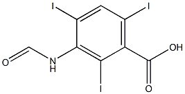 3-Formylamino-2,4,6-triiodobenzoic acid Struktur