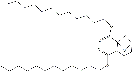 7-Oxabicyclo[3.1.1]heptane-1,2-dicarboxylic acid didodecyl ester Struktur