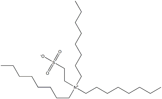 N,N-Dioctyl-N-(2-sulfonatoethyl)-1-octanaminium Struktur