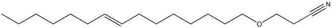 3-(8-Pentadecenyloxy)propiononitrile Struktur