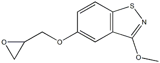 3-Methoxy-5-(oxiranylmethoxy)-1,2-benzisothiazole Struktur