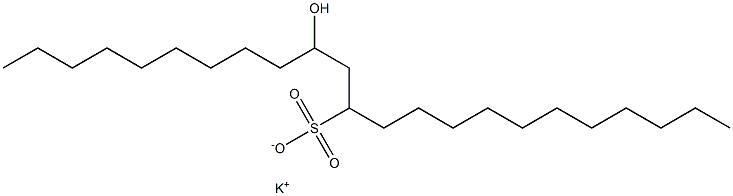 10-Hydroxytricosane-12-sulfonic acid potassium salt Struktur