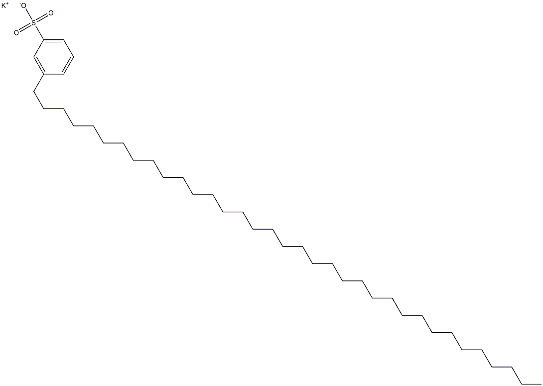 3-(Pentatriacontan-1-yl)benzenesulfonic acid potassium salt Struktur