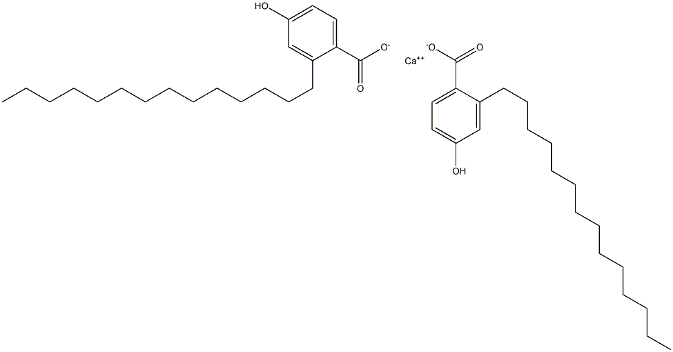 Bis(2-tetradecyl-4-hydroxybenzoic acid)calcium salt Struktur