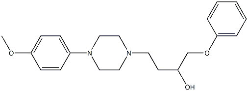 1-(Phenoxy)-4-[4-[4-methoxyphenyl]-1-piperazinyl]-2-butanol Struktur