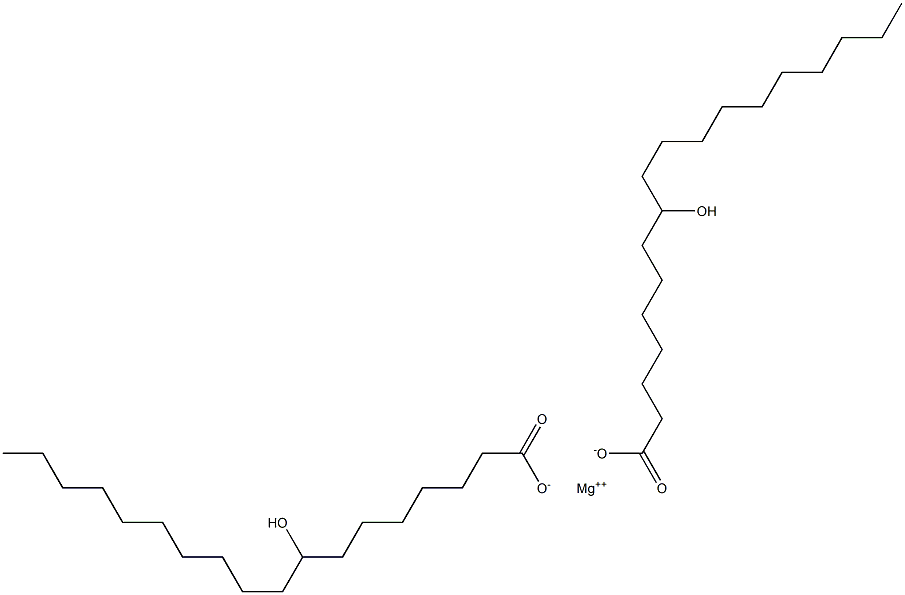 Bis(8-hydroxyoctadecanoic acid)magnesium salt Struktur