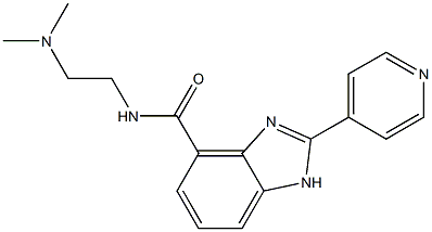 2-(Pyridin-4-yl)-N-[2-(dimethylamino)ethyl]-1H-benzimidazole-4-carboxamide Struktur